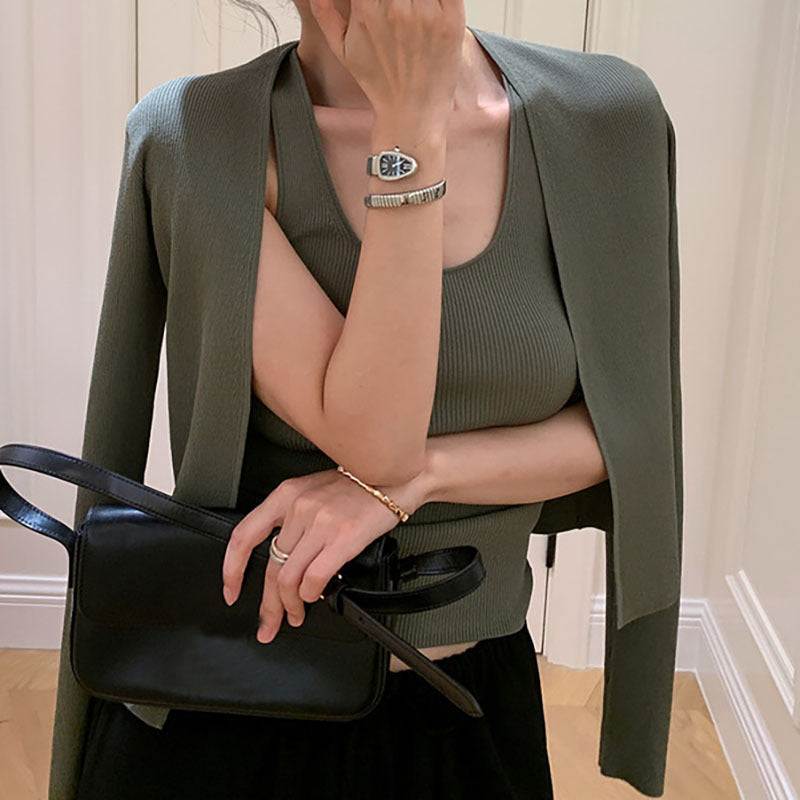 Kvinnor Elegant och bekväm cardigan i minimalistisk design Eva Jonsson-Eva Jonsson
