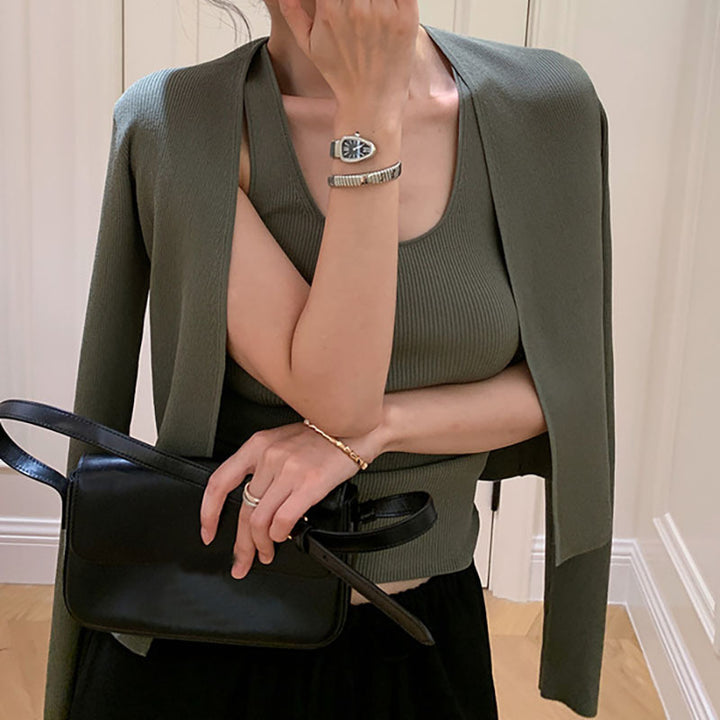 Kvinnor Elegant och bekväm cardigan i minimalistisk design Eva Jonsson-Eva Jonsson
