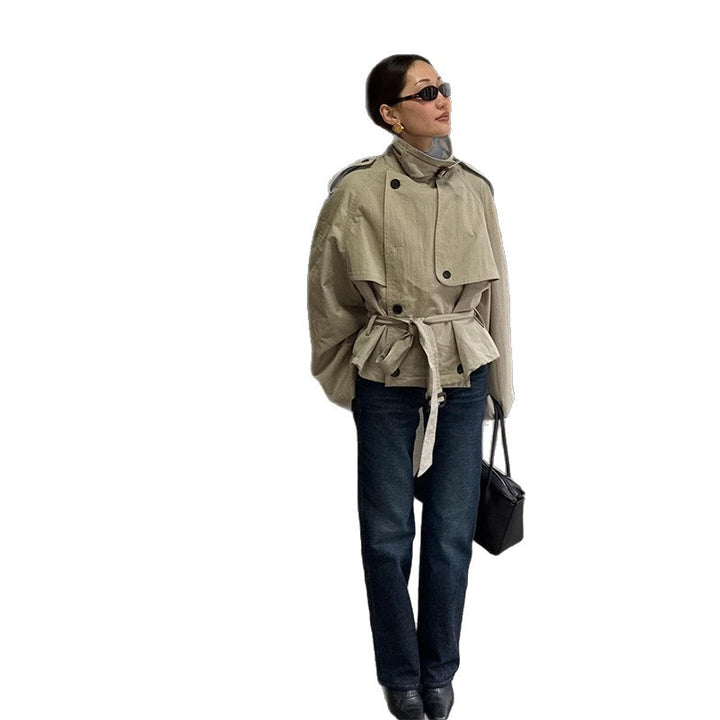 Kvinnor Fashionable oversized jacka med bälte Mirla-Eva Jonsson