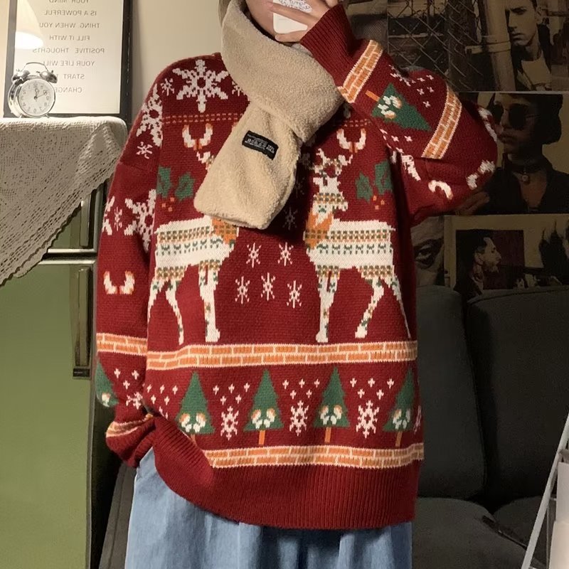 Kvinnor Festlig Vintertröja med Julmotiv Mirla-Eva Jonsson