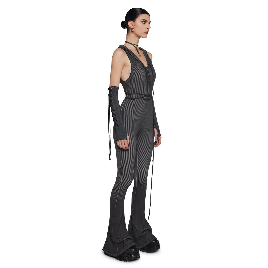 Kvinnor Fitted Jumpsuit med Huva och Långa Ärmar Mirla-Eva Jonsson