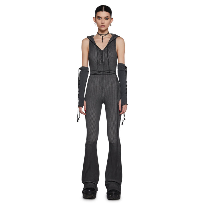 Kvinnor Fitted Jumpsuit med Huva och Långa Ärmar Mirla-Eva Jonsson