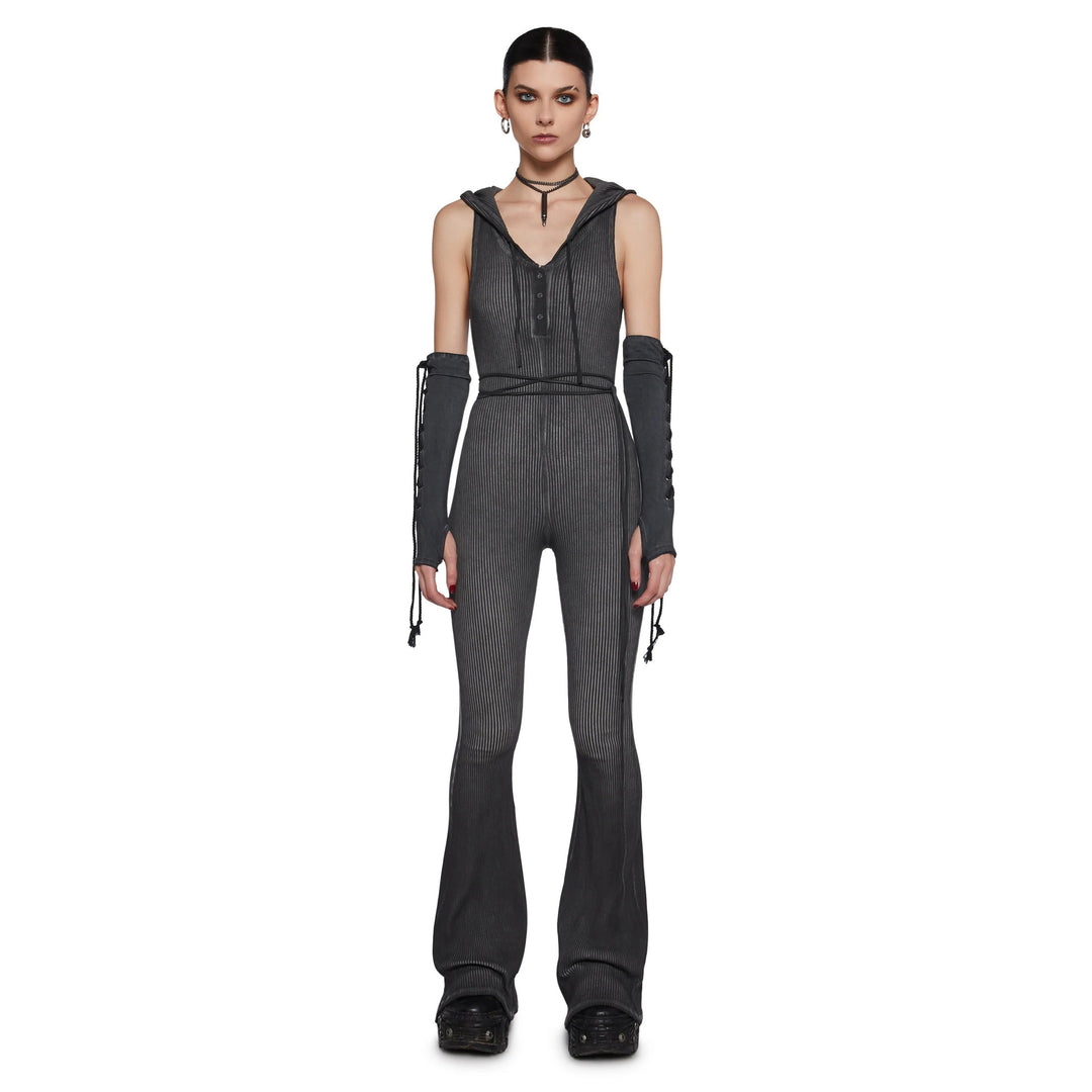 Kvinnor Fitted Jumpsuit med Huva och Långa Ärmar Mirla-Eva Jonsson