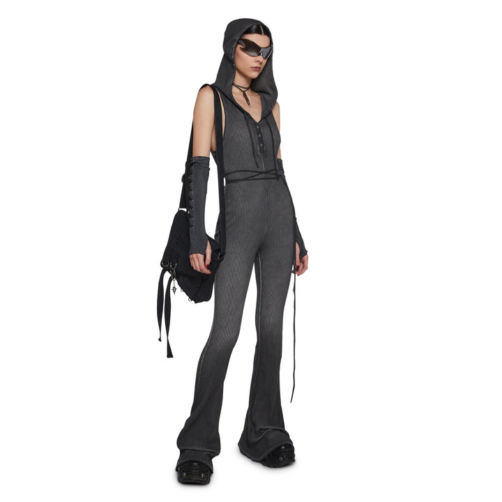 Kvinnor Fitted Jumpsuit med Huva och Långa Ärmar Mirla-Eva Jonsson