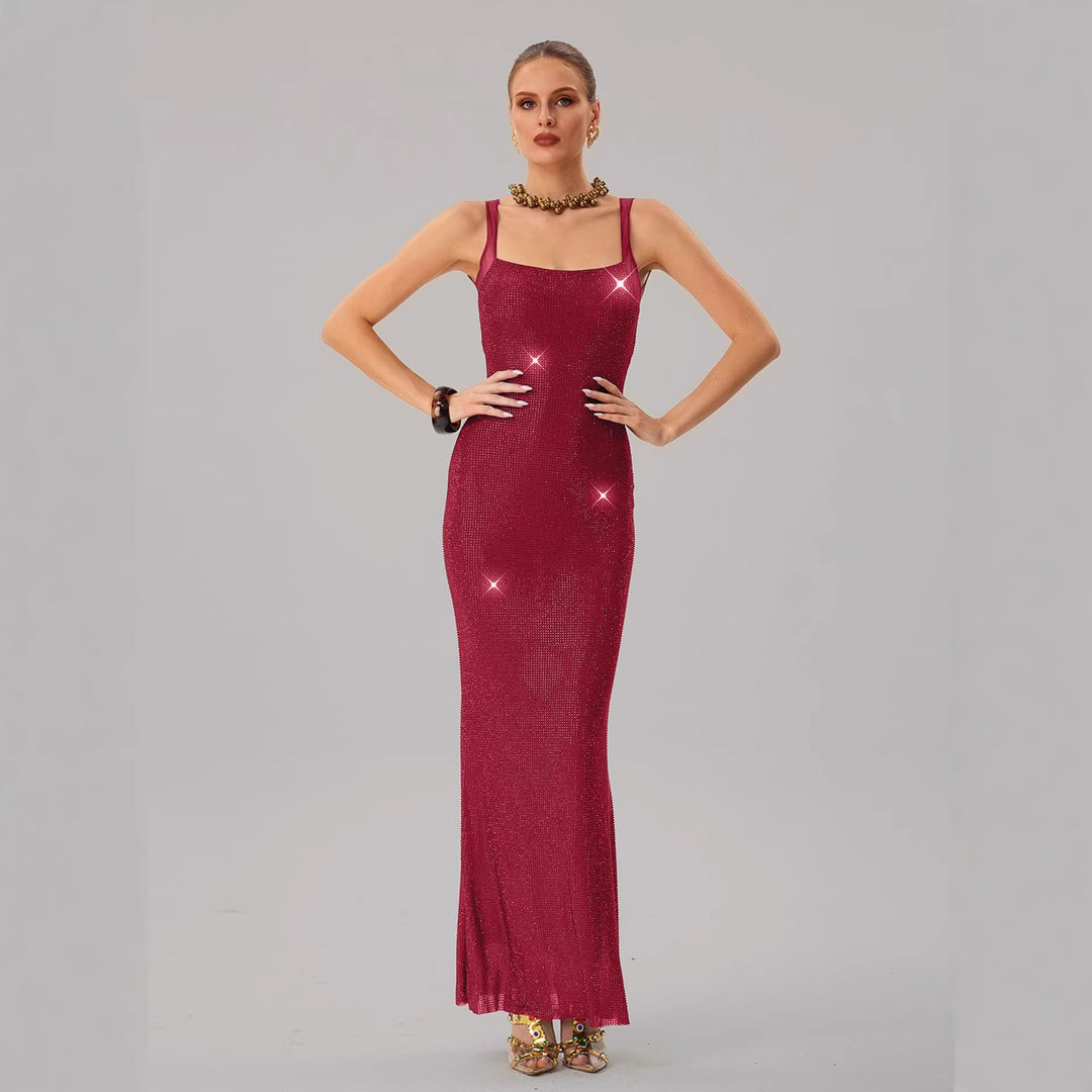 Kvinnor Glamorous Evening Dress med Glittrande Paillett och Åtsittande Silhuett Mirla-Eva Jonsson