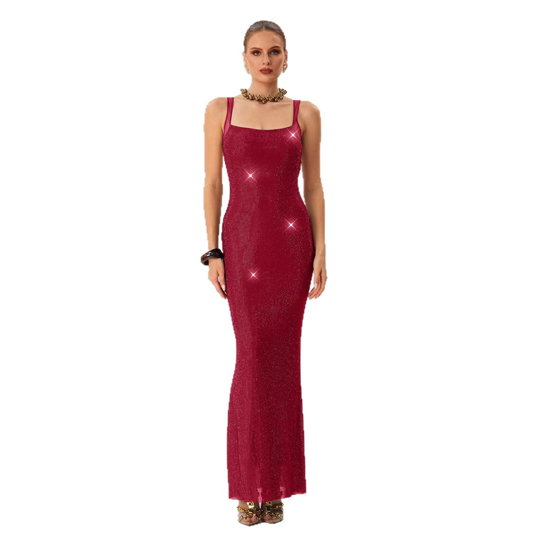 Kvinnor Glamorous Evening Dress med Glittrande Paillett och Åtsittande Silhuett Mirla-Eva Jonsson