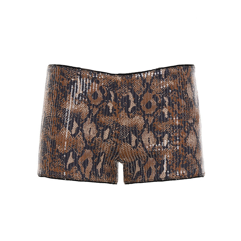 Kvinnor Glittrande Top och Shorts Set Mirla-Eva Jonsson