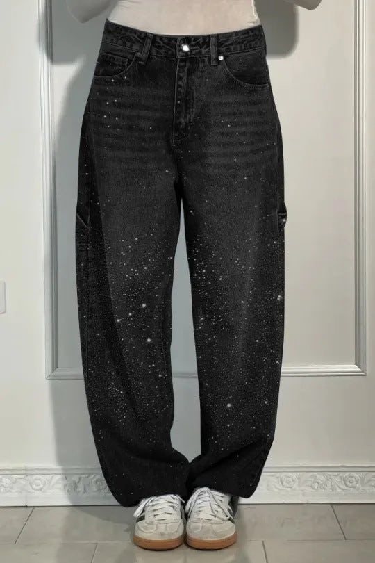Kvinnor Glittriga Baggy Jeans Mirla-Eva Jonsson
