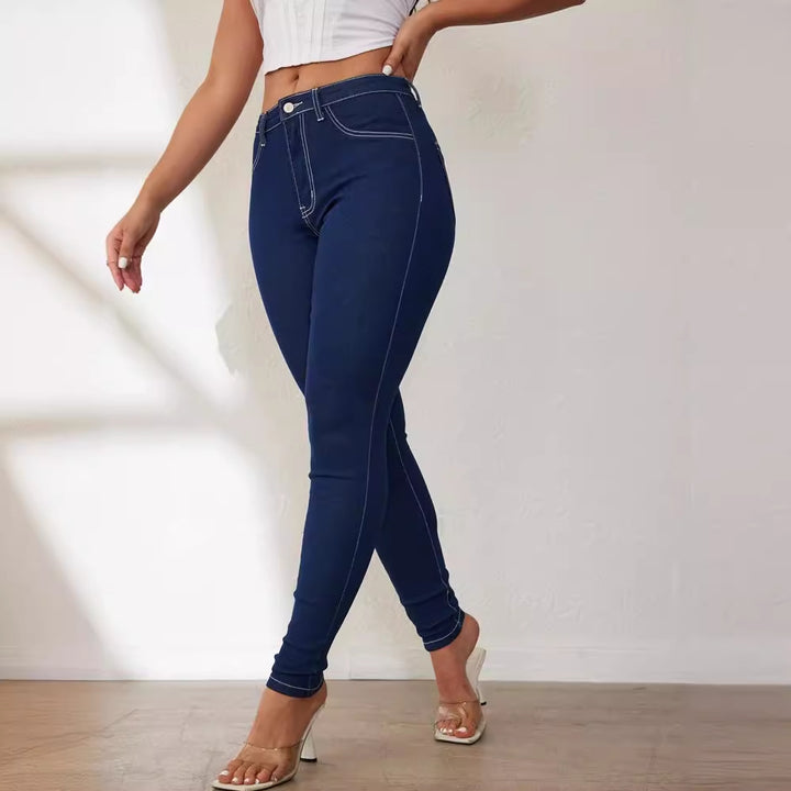 Kvinnor Höga midjan Skinny jeans med en figurnära skärning Mirla-Eva Jonsson