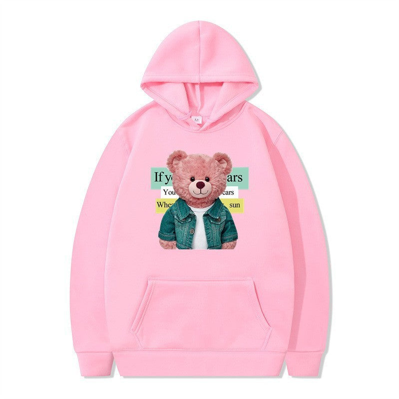 Kvinnor Hoodie med söt björn motiv Mirla-Eva Jonsson