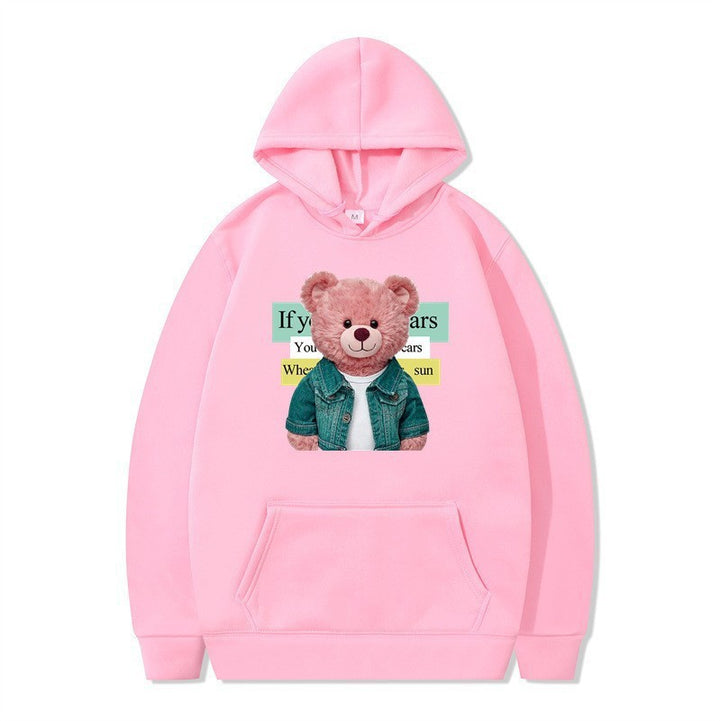 Kvinnor Hoodie med söt björn motiv Mirla-Eva Jonsson