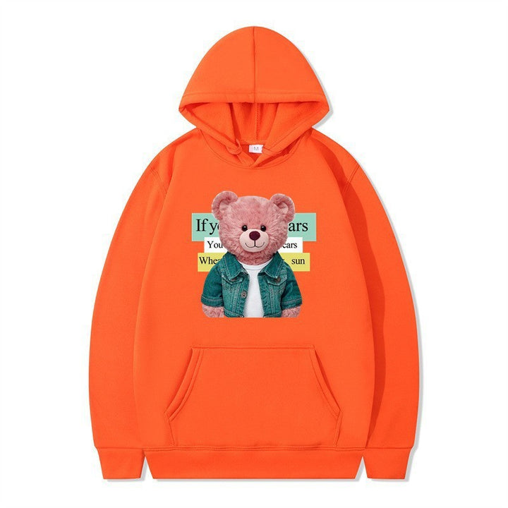 Kvinnor Hoodie med söt björn motiv Mirla-Eva Jonsson