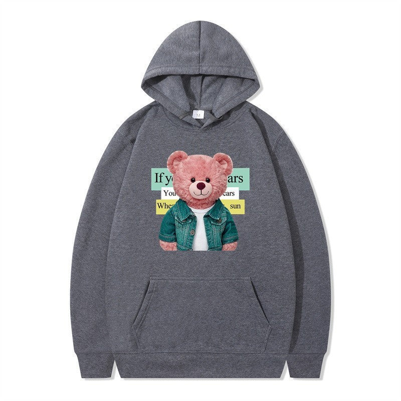 Kvinnor Hoodie med söt björn motiv Mirla-Eva Jonsson