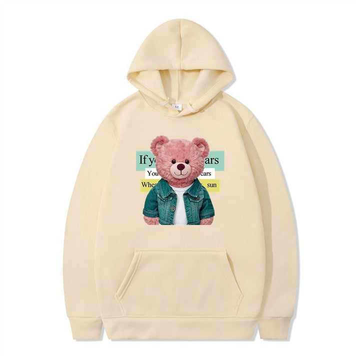 Kvinnor Hoodie med söt björn motiv Mirla-Eva Jonsson