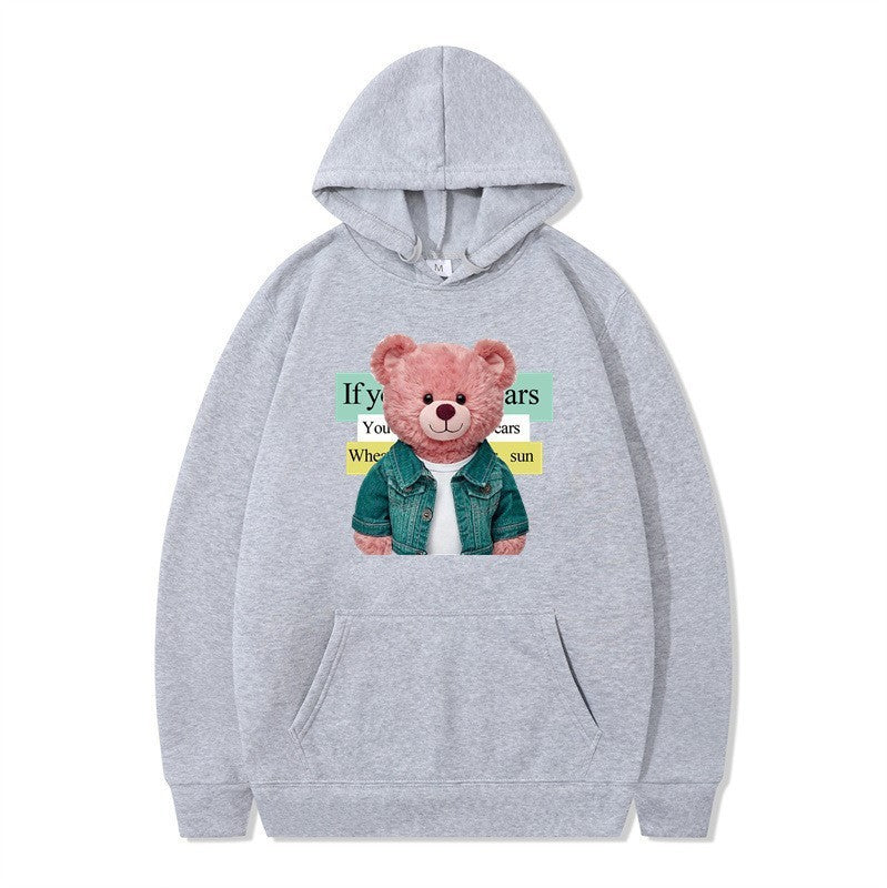 Kvinnor Hoodie med söt björn motiv Mirla-Eva Jonsson