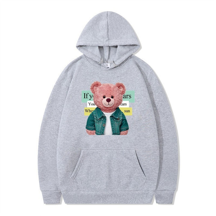 Kvinnor Hoodie med söt björn motiv Mirla-Eva Jonsson