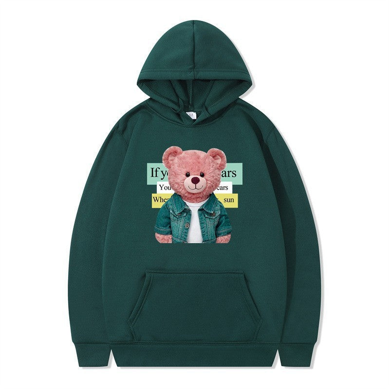 Kvinnor Hoodie med söt björn motiv Mirla-Eva Jonsson