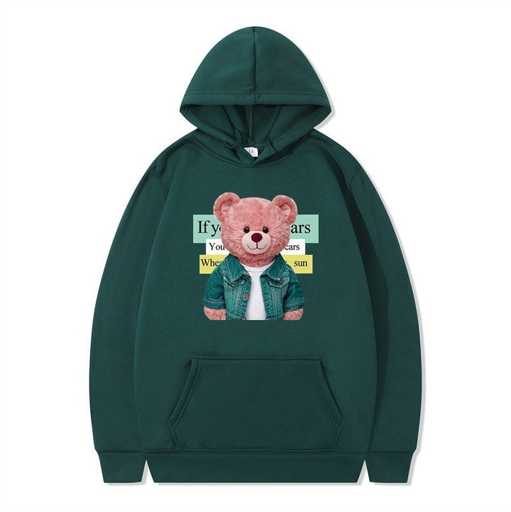 Kvinnor Hoodie med söt björn motiv Mirla-Eva Jonsson