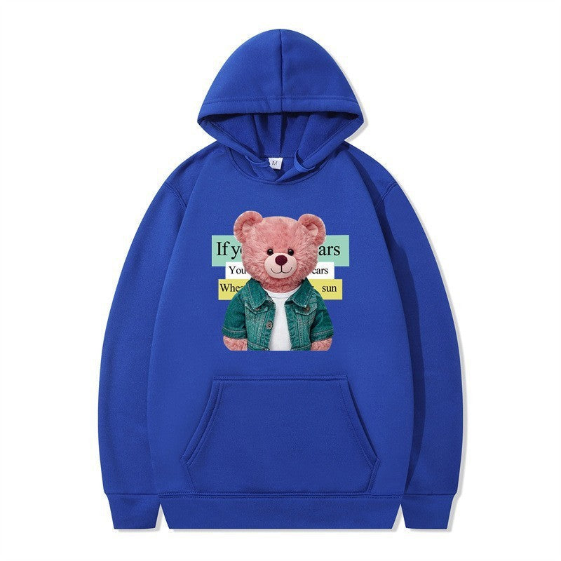 Kvinnor Hoodie med söt björn motiv Mirla-Eva Jonsson