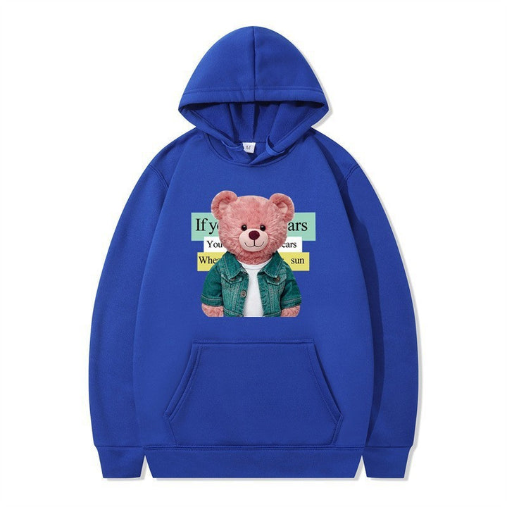 Kvinnor Hoodie med söt björn motiv Mirla-Eva Jonsson