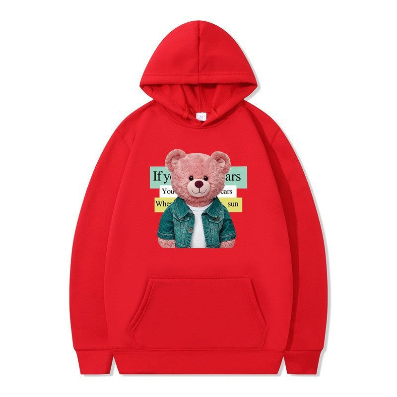 Kvinnor Hoodie med söt björn motiv Mirla-Eva Jonsson