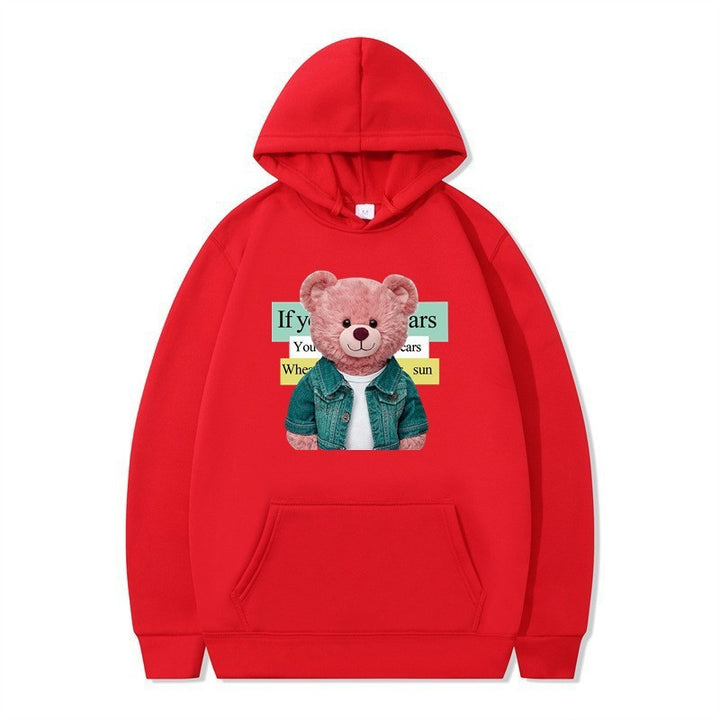 Kvinnor Hoodie med söt björn motiv Mirla-Eva Jonsson
