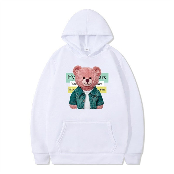 Kvinnor Hoodie med söt björn motiv Mirla-Eva Jonsson
