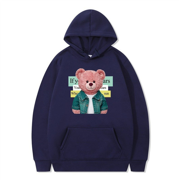 Kvinnor Hoodie med söt björn motiv Mirla-Eva Jonsson