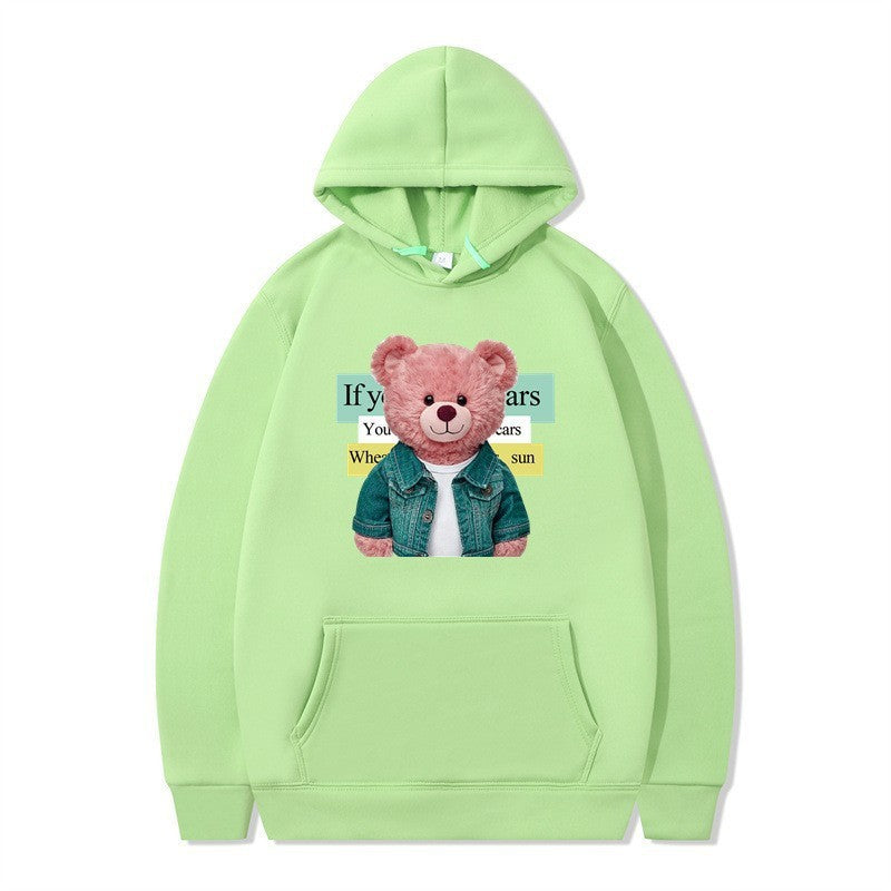 Kvinnor Hoodie med söt björn motiv Mirla-Eva Jonsson