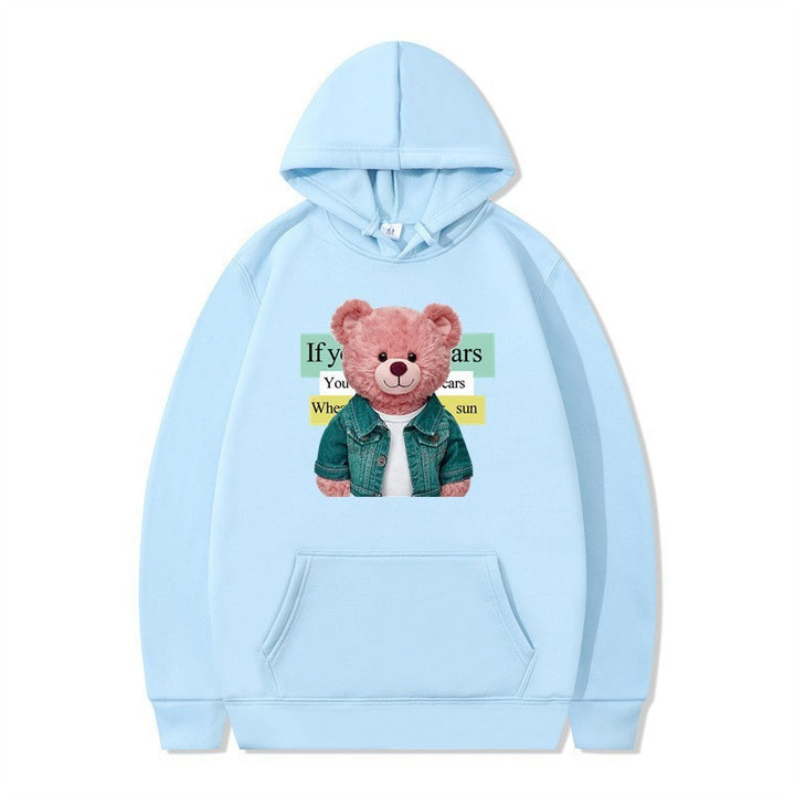 Kvinnor Hoodie med söt björn motiv Mirla-Eva Jonsson