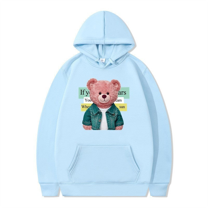 Kvinnor Hoodie med söt björn motiv Mirla-Eva Jonsson