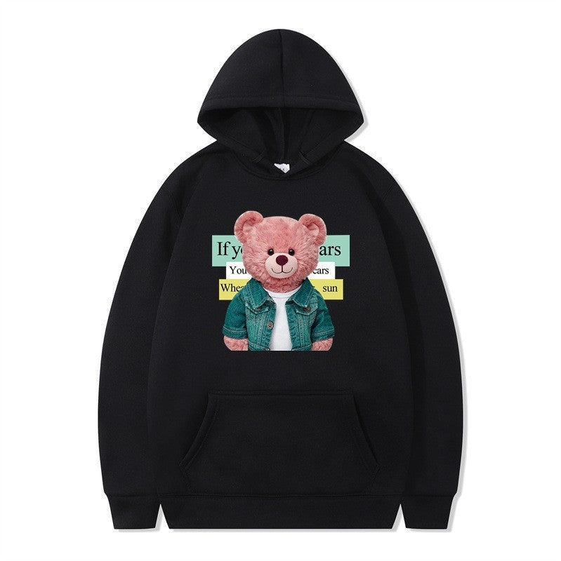 Kvinnor Hoodie med söt björn motiv Mirla-Eva Jonsson