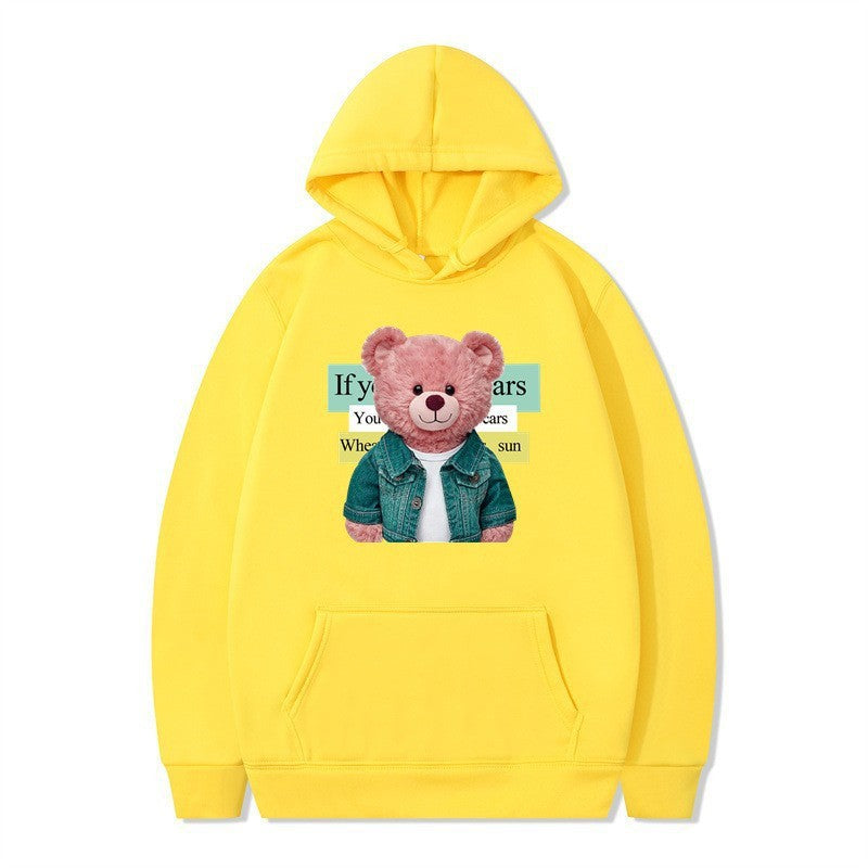 Kvinnor Hoodie med söt björn motiv Mirla-Eva Jonsson