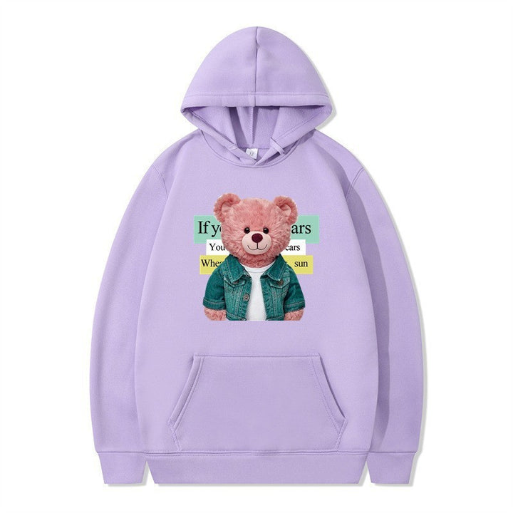Kvinnor Hoodie med söt björn motiv Mirla-Eva Jonsson