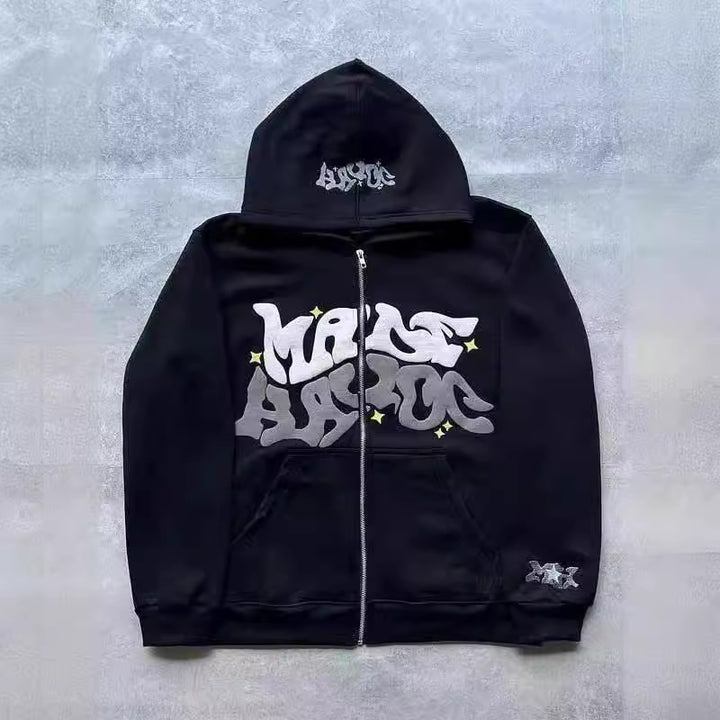 Kvinnor Hoodie med unik graffiti design Mirla-Eva Jonsson