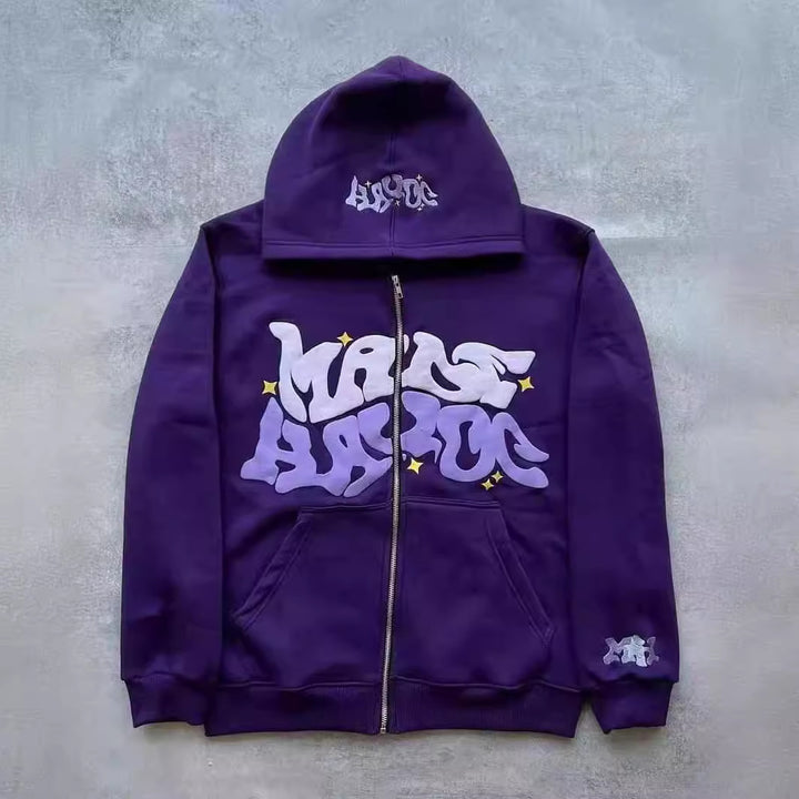 Kvinnor Hoodie med unik graffiti design Mirla-Eva Jonsson