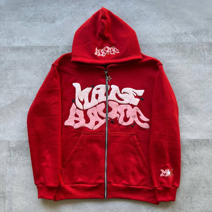 Kvinnor Hoodie med unik graffiti design Mirla-Eva Jonsson