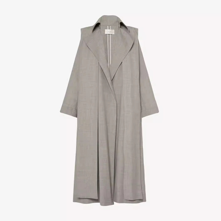 Kvinnor Lång Oversized Trench Coat med Brett Krage Mirla-Eva Jonsson