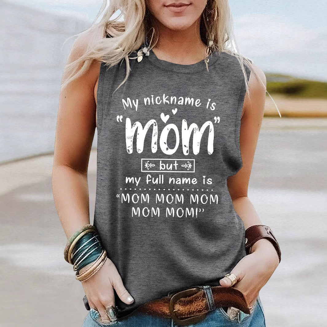 Kvinnor Lekfull Grafik Tanktop Mirla-Eva Jonsson