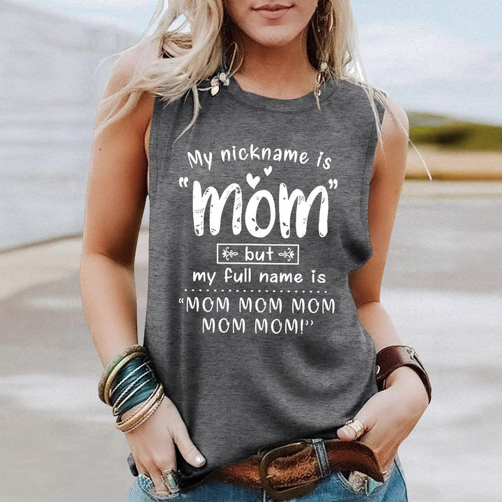 Kvinnor Lekfull Grafik Tanktop Mirla-Eva Jonsson