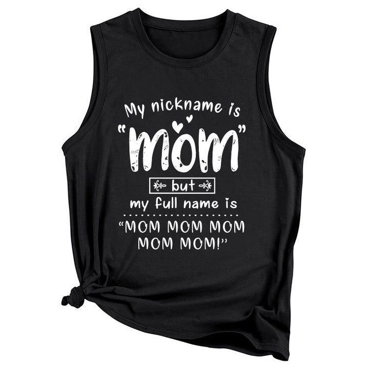 Kvinnor Lekfull Grafik Tanktop Mirla-Eva Jonsson