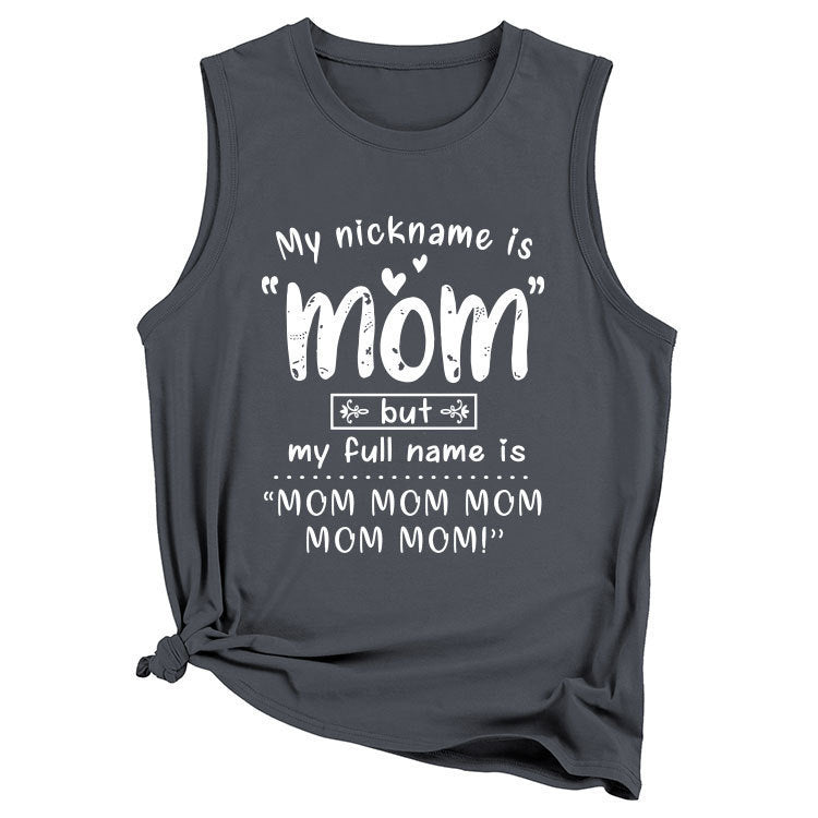 Kvinnor Lekfull Grafik Tanktop Mirla-Eva Jonsson