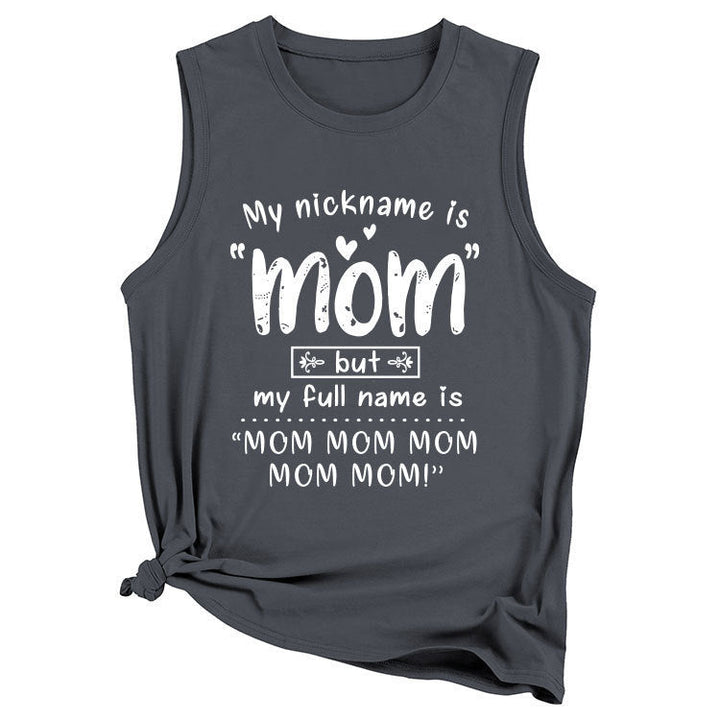 Kvinnor Lekfull Grafik Tanktop Mirla-Eva Jonsson