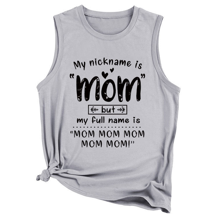 Kvinnor Lekfull Grafik Tanktop Mirla-Eva Jonsson