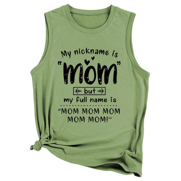 Kvinnor Lekfull Grafik Tanktop Mirla-Eva Jonsson