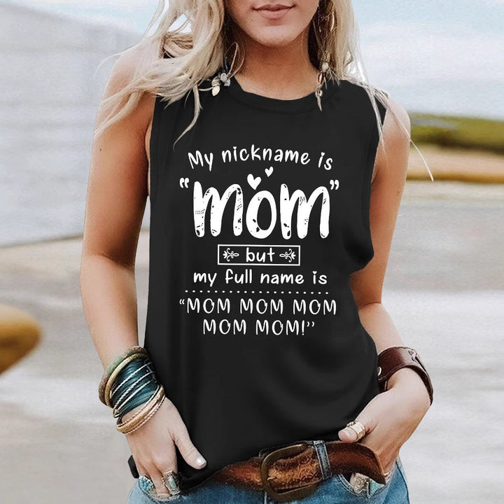 Kvinnor Lekfull Grafik Tanktop Mirla-Eva Jonsson