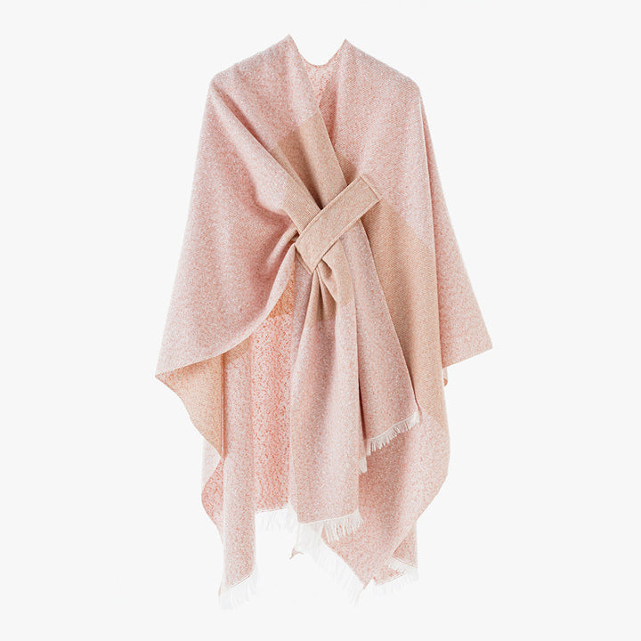 Kvinnor Lyxig Oversize Poncho I Högkvalitativ Blandningstyg Mirla-Eva Jonsson