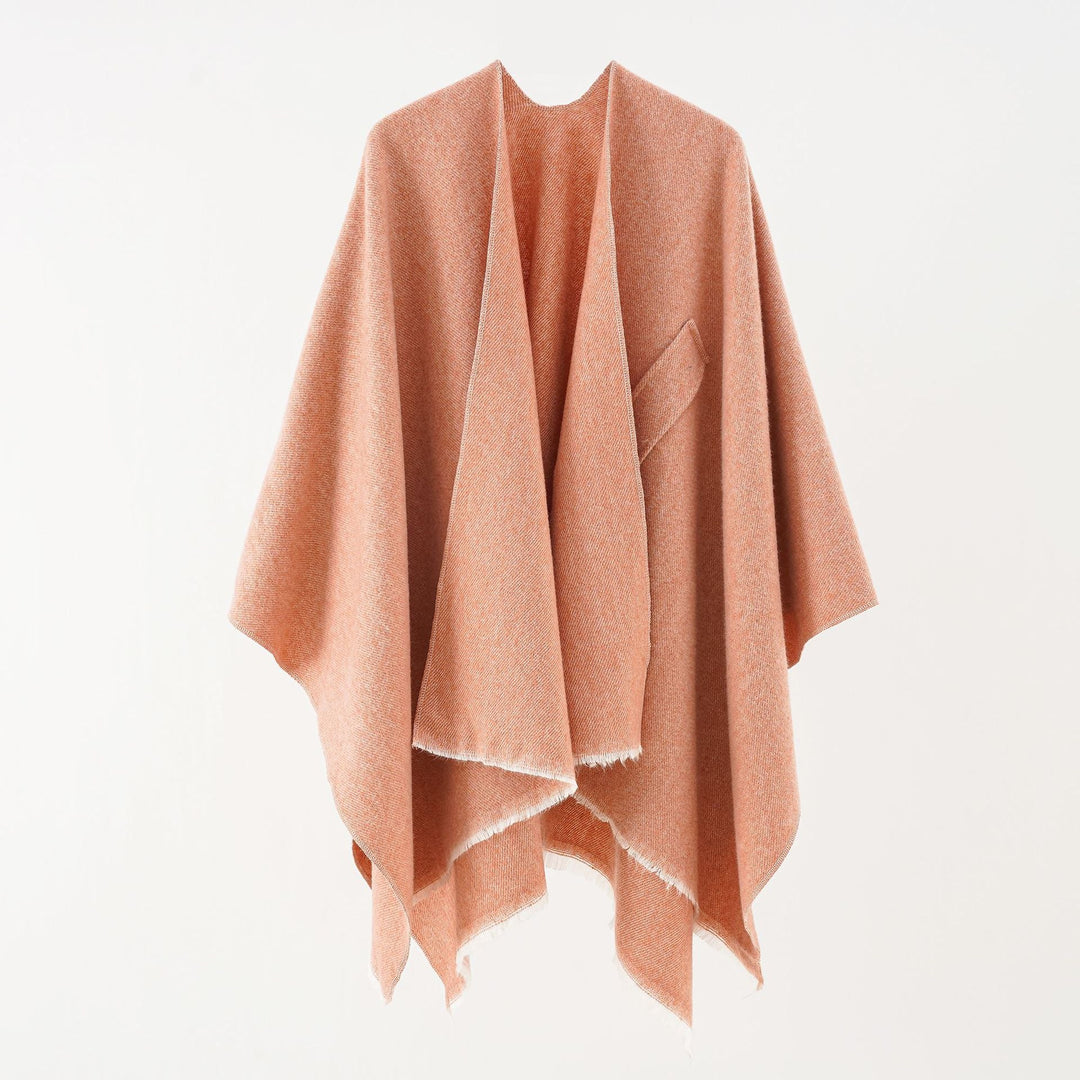 Kvinnor Lyxig Oversize Poncho I Högkvalitativ Blandningstyg Mirla-Eva Jonsson