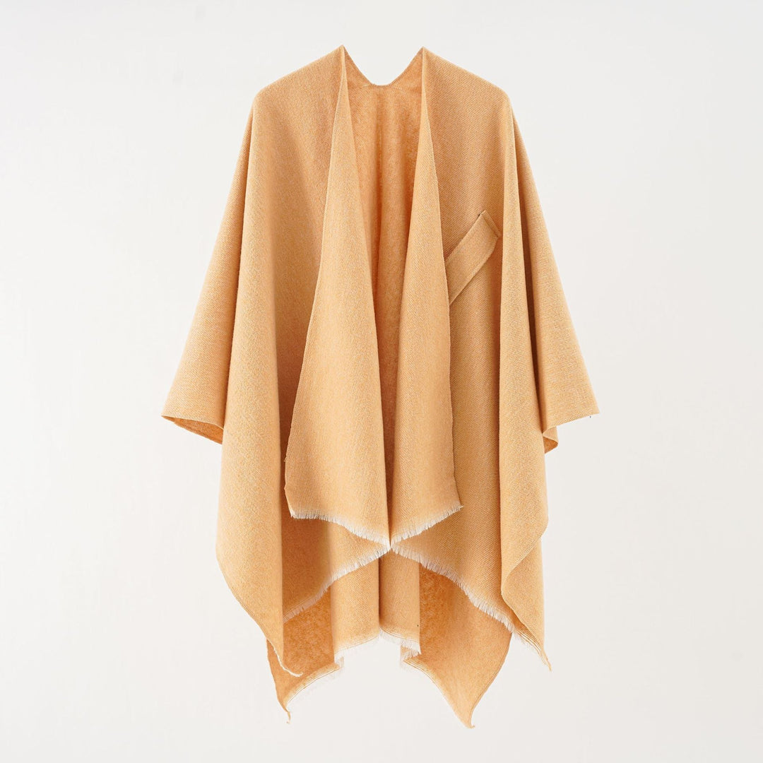 Kvinnor Lyxig Oversize Poncho I Högkvalitativ Blandningstyg Mirla-Eva Jonsson