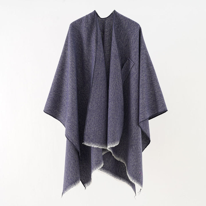 Kvinnor Lyxig Oversize Poncho I Högkvalitativ Blandningstyg Mirla-Eva Jonsson